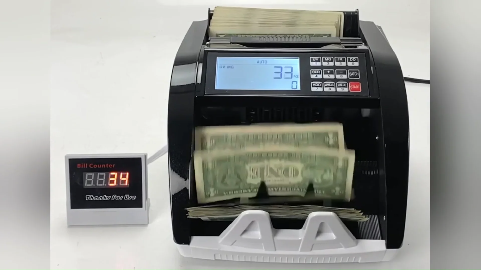 Xd6800 Money Counter Machine Detection Usd Euro Currency Bill Counters