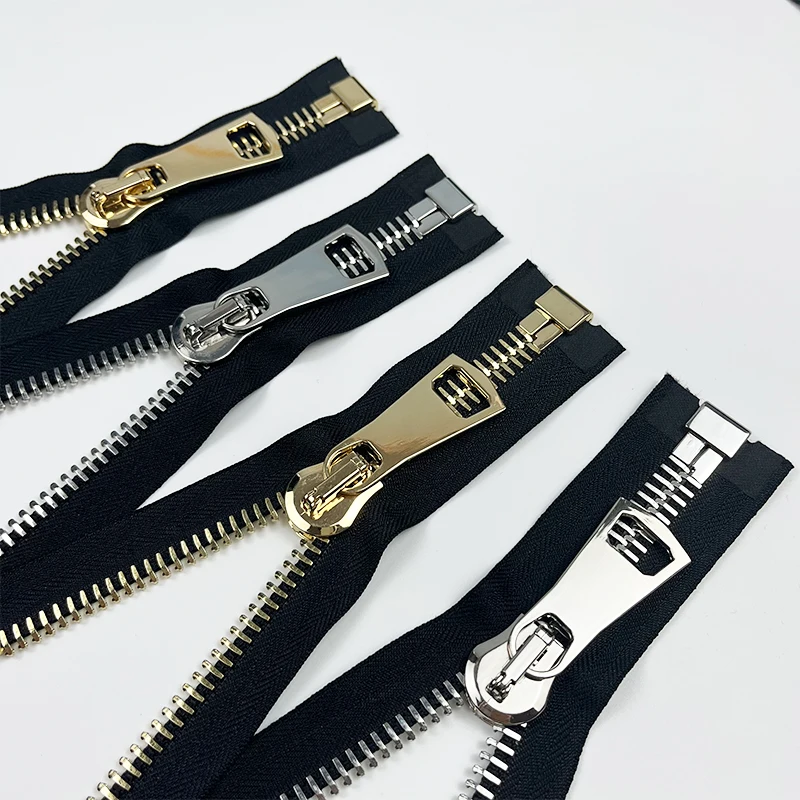 Custom 20 Open End Gold Color Teeth By The Yard 5 Gold Zipper Custom