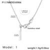 P1178-1 Collana con perle tonde color acciaio 49cm
