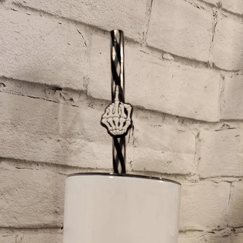 Factory Custom Straw Topper Charms Fancy Straw Toppers Free Pvc Opp Bag Customized Bar Accessories As Picture