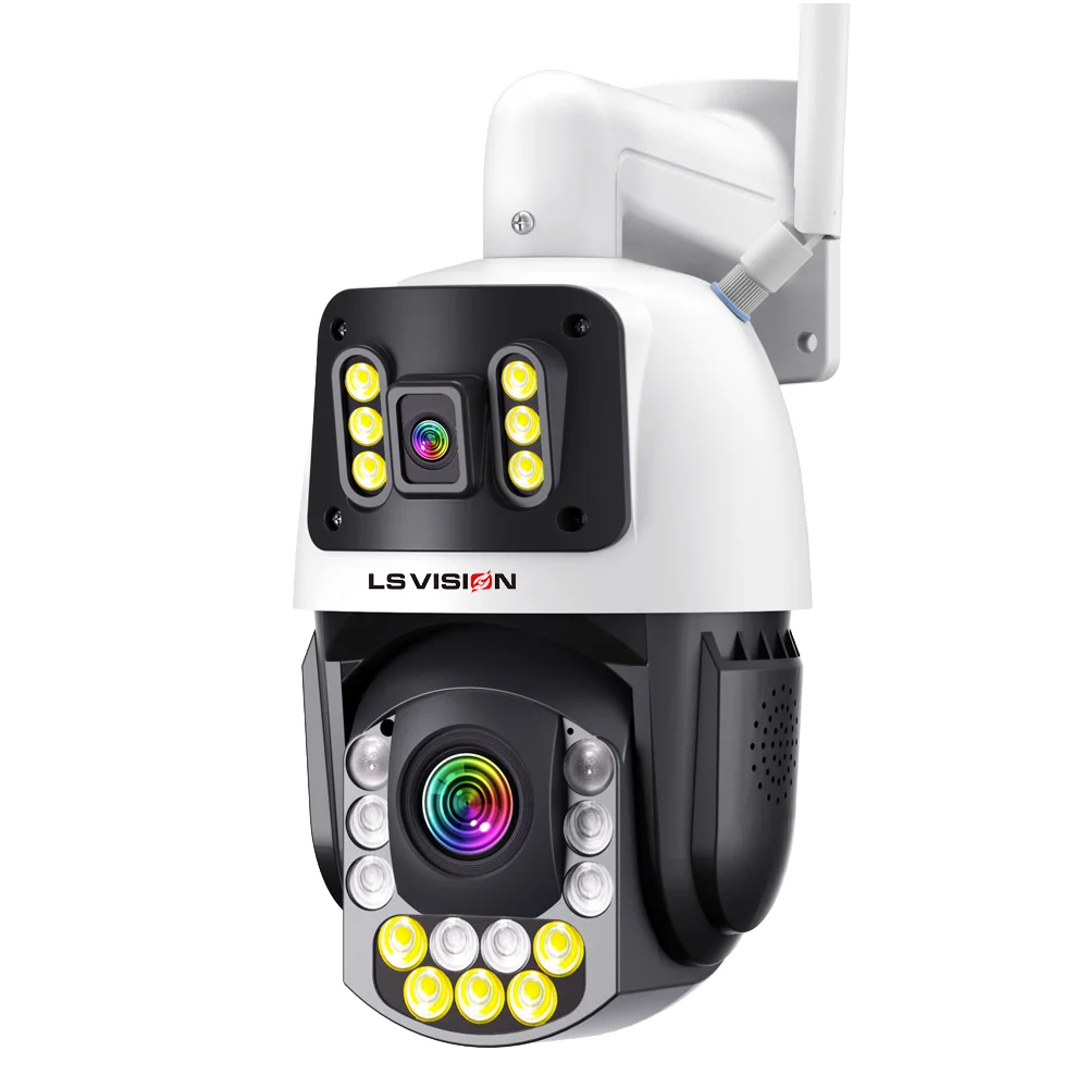 LS VISION 4G WIFI Outdoor Camera 6MP HD 50X Zoom PTZ Camera Night Vision  CMOS SD/Memory Card for CCTV Security Camera
