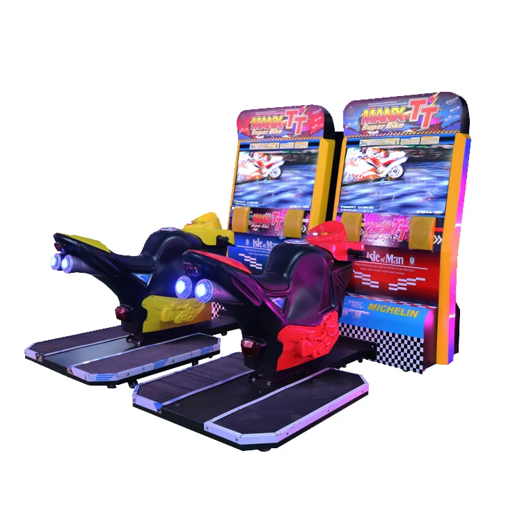 High Quality Double Player  Coin Operated Arcade Motorcycle Game Machine Racing Simulator Ride Motor Game for Game Center