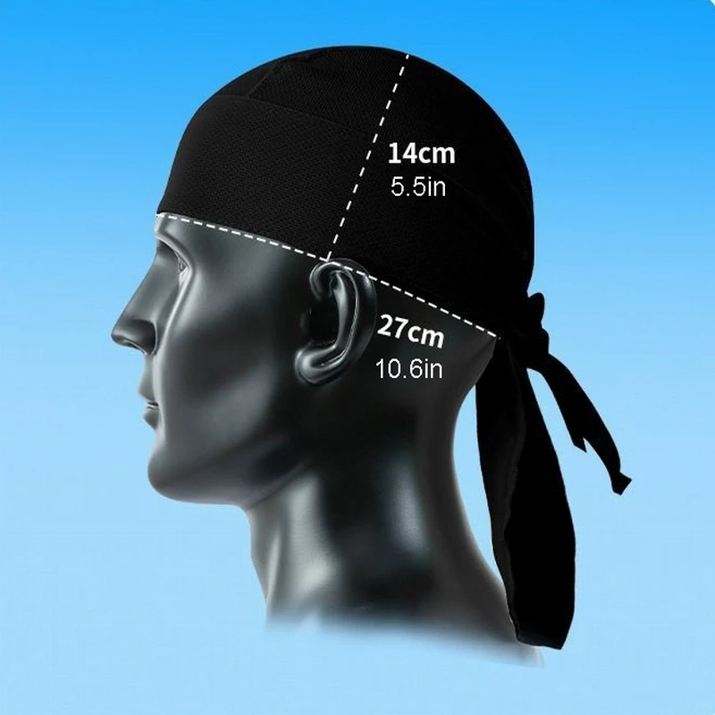 Factory Custom Sweat Wicking Beanie Skull Cap Pirate Hat Bandana Head Wrap  for Men