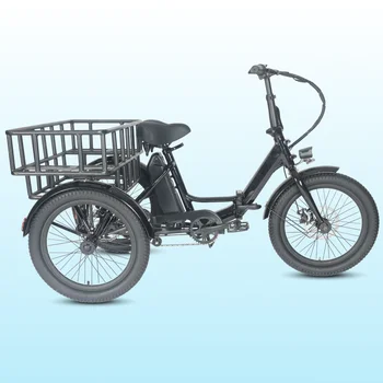 Electric Assisted Tricycle 36V 13AH Lithium Battery 350W Motor 20-inch Wheel Foldable Three-Wheeler Electric Tricycle