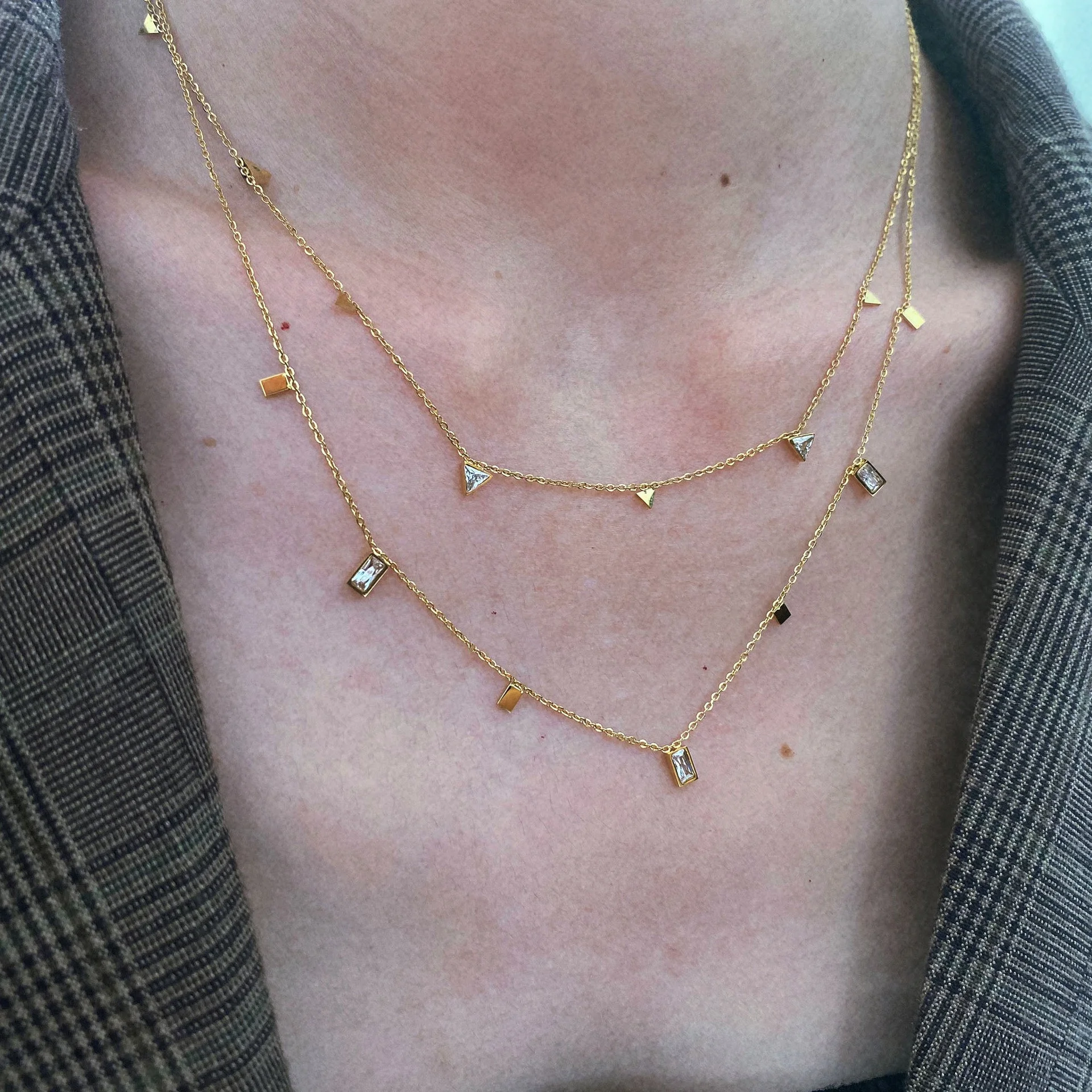 Classic Stainless Steel Necklace Gold 