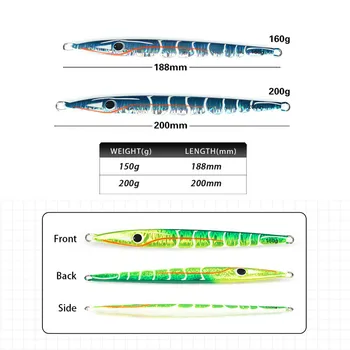 CHEERY Iron Plate Fast-Pull Long-Throw Laser Metal Lead Artificial Hard Bait Fish Lure No Hooks Manufacturer In-Stock – Metal Jig – view 3