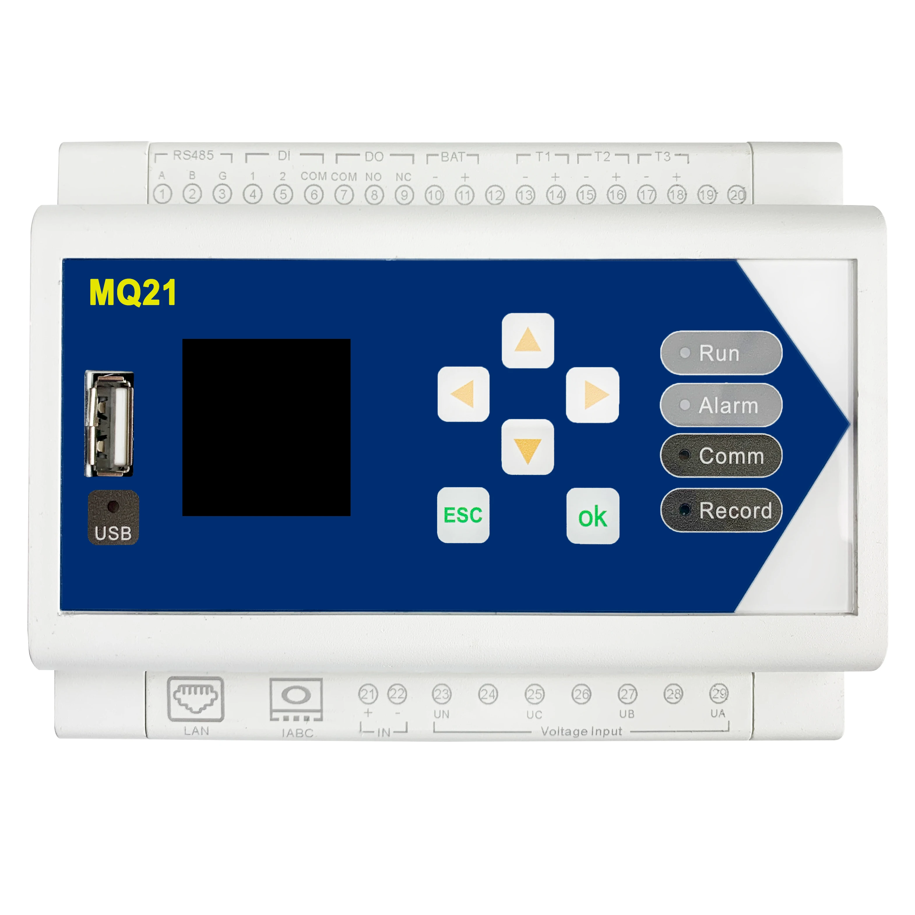 MQ21 Digital Power Energy Meter Electrical Instrument DIN RAIL Rogowski Electrical Energy Loggers