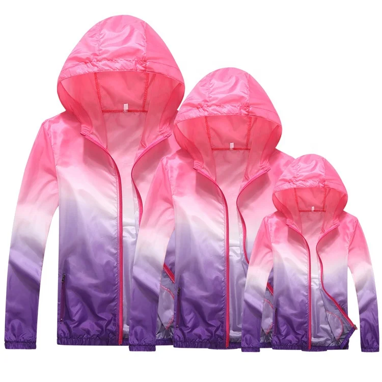 Hot Family Mom Dad Children Sunscreen Clothing Set Women and Men Outdoor Coat Family Matching Women Sports Jacket