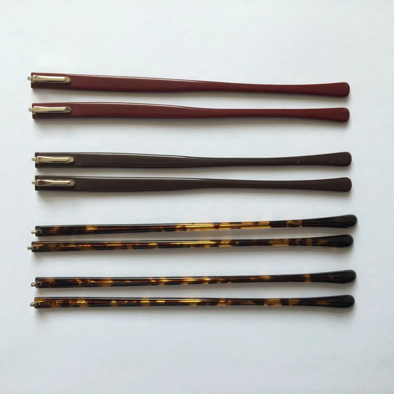eyeglasses temple tips with metal temple and short acetate temple tips