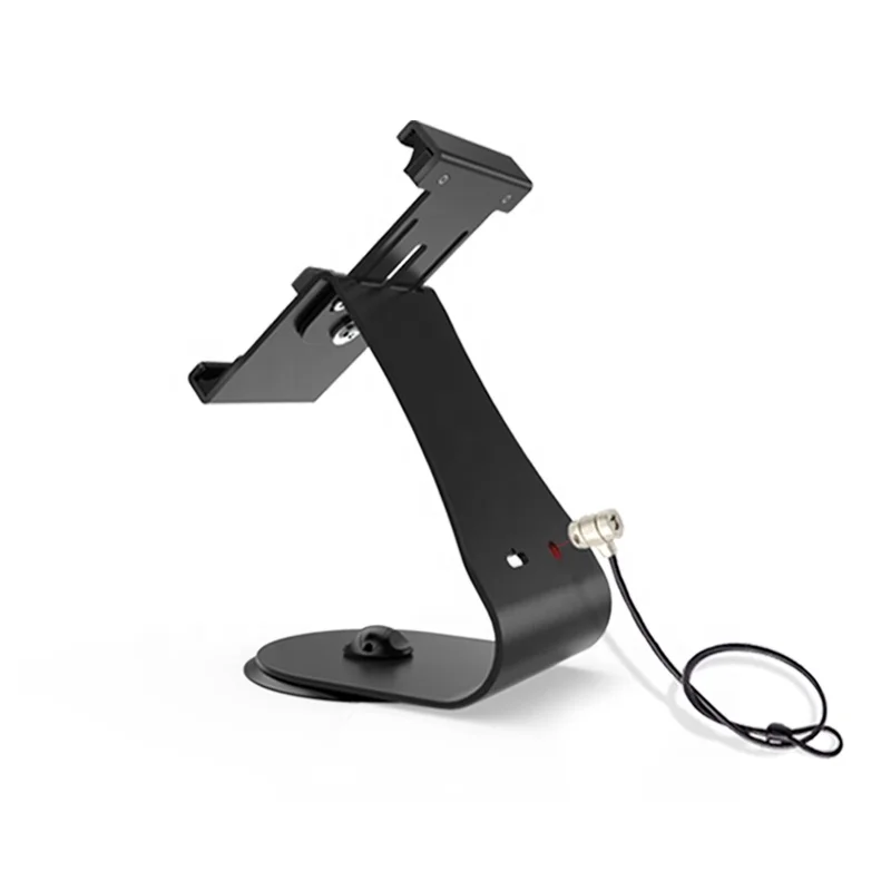 Universal Adjustable Black Tablet Enclosure Stand Metal Tablet Stand for iPad Tablet PC