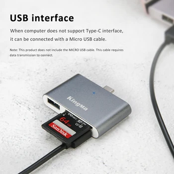 KingMa Type-C Smart Card Reader Multi-functional Card Reader for Phone,Tablets and Computer detail image