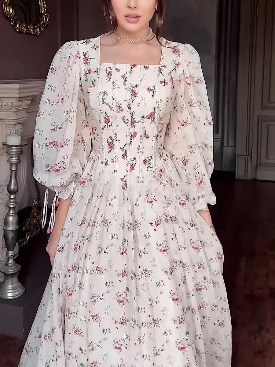 elegant solid square neck chiffon dress Elegant Sleeveless A-Line Chiffon Bridesmaid Dress with Square Neck main image 0