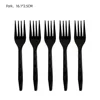 Black -10pcs plastic fork