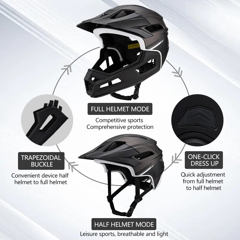 HONORTOUR Novo Produto Preço de Fábrica Bicicleta de Montanha Dupla Personalizada para Adultos, Estilo Downhill, com Proteção Total Resistente a Impactos_voghion.com
