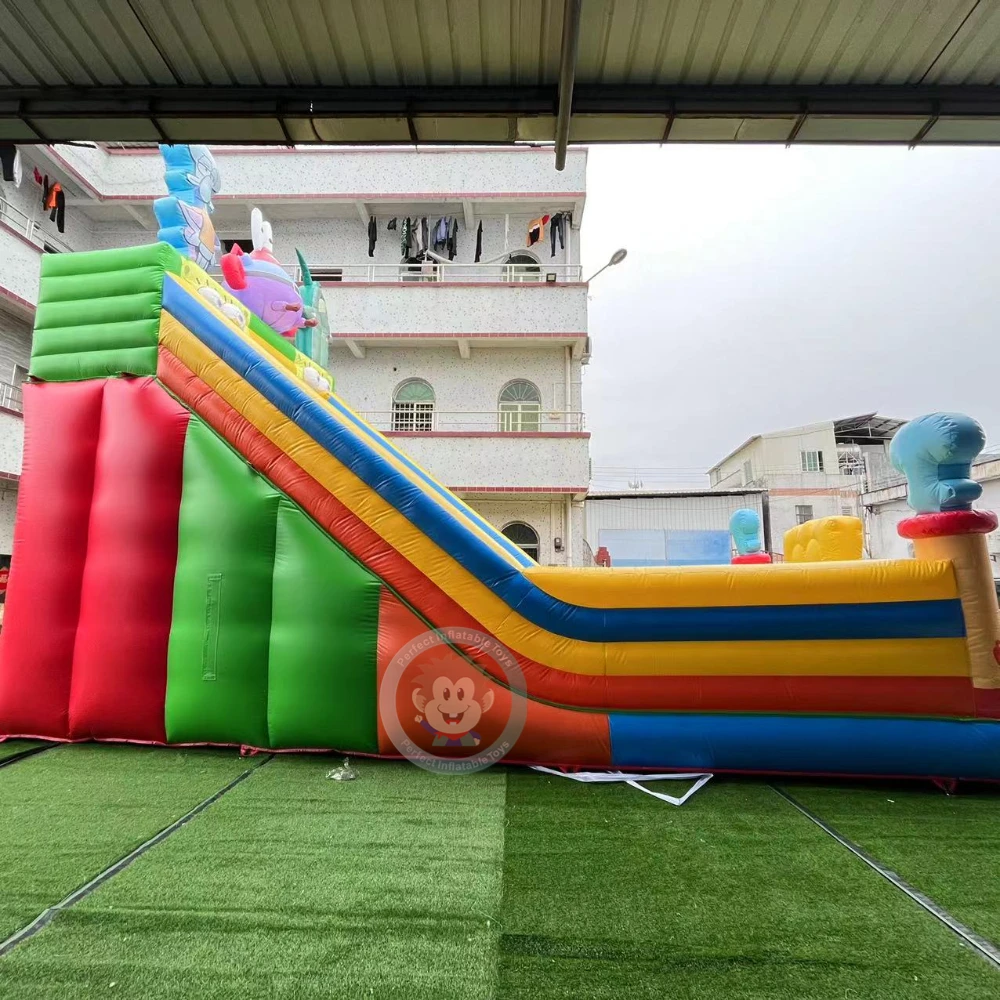 Pink Inflatable Slide spongebob Inflatable Water Slide rainbow Inflatable Pool Water Slide