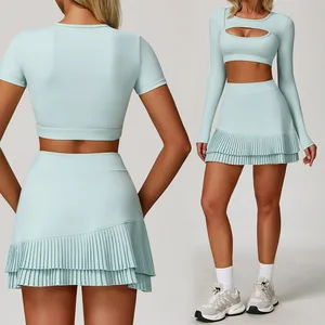 Bnice Custom Logo Sexy Women Tennis Skirt Sportswear Golf Skirt Spodniczka Tenisowa Falda De Tenis Built-in Shorts Tennisrock