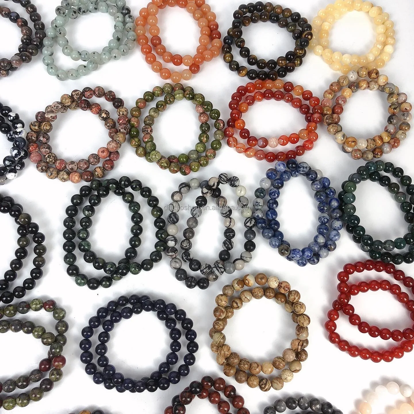 8 Mm Wholesale Natural Stone Quartz Crystal Beads Bracelets Handmade