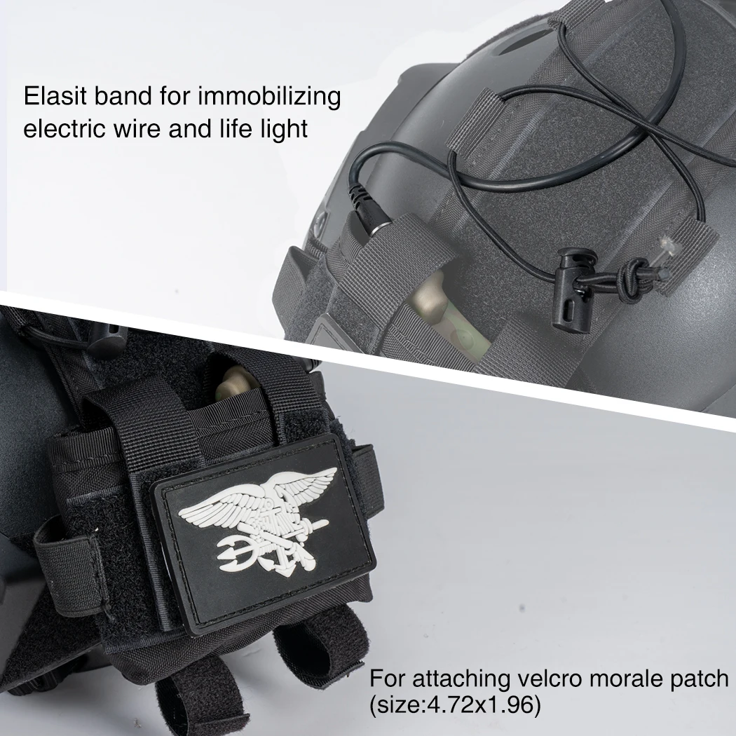 Poche Batterie Casque Tactique MK2 - Contrepoids Nylon 600D Pour Casque FAST Helmet