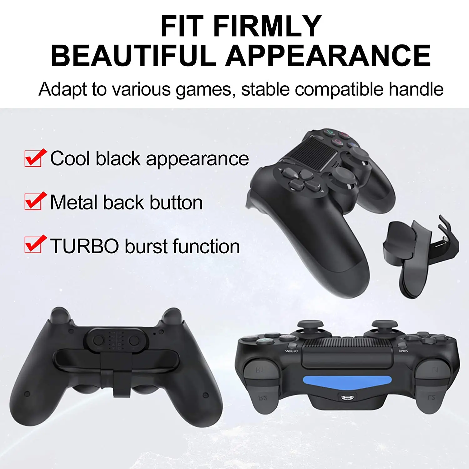 Wholesale Original PS4 Control Remote Back Paddles Attachment Remapping Turbo Controller Mod From m.alibaba.com