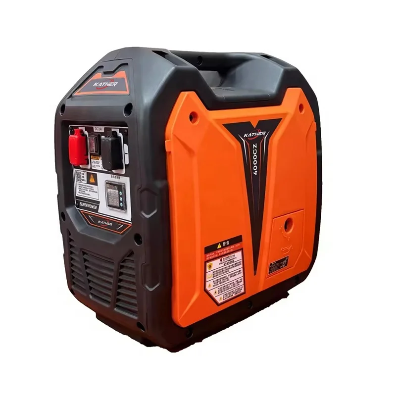 Tragbarer 24 V 48 V 64 V 72 V Gleichstrom-Benzingenerator 1,8 kVA 2 kVA 3 kVA Leise-Wechselrichter-Generator für LKW-Batterie-Klimaanlage