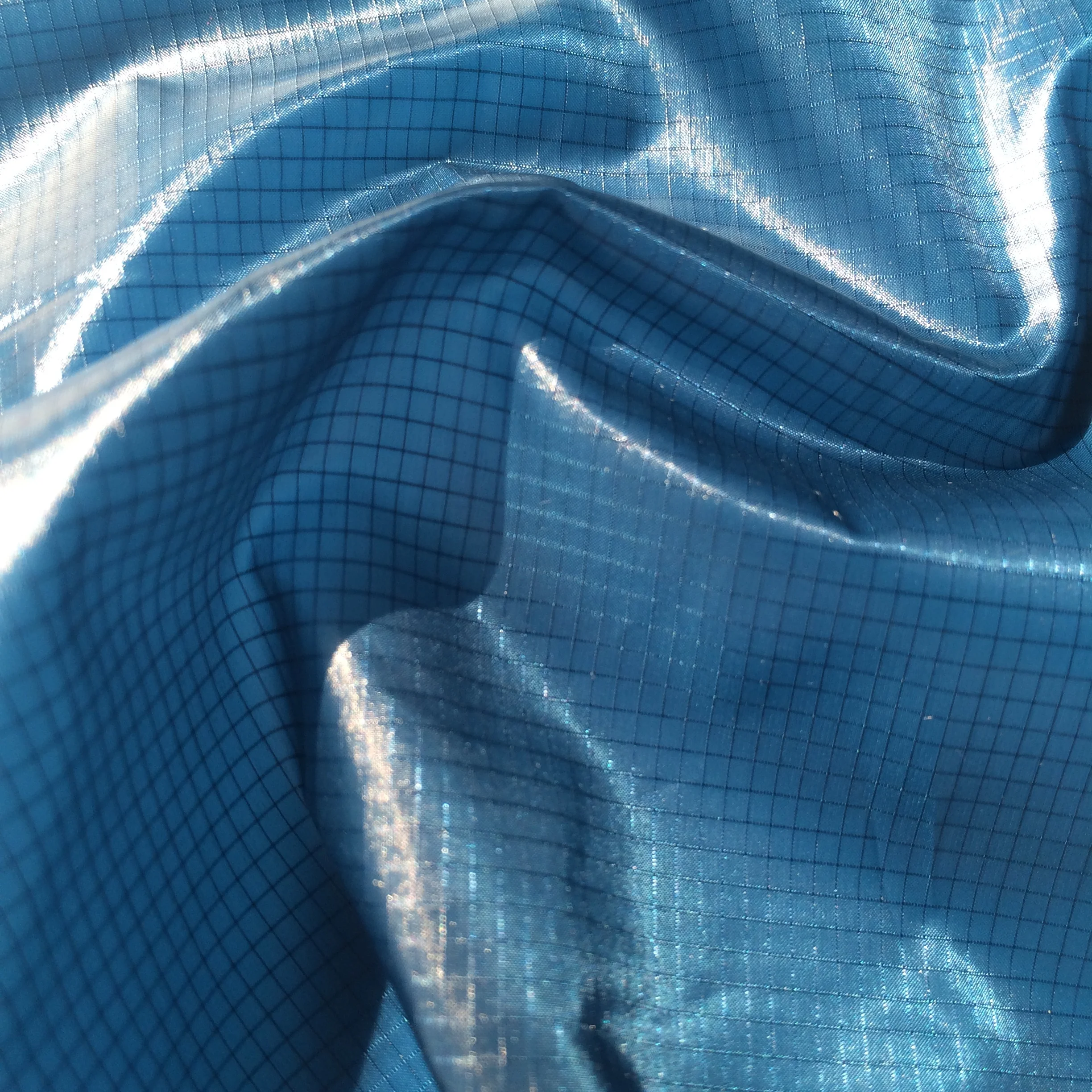 
Парусная лодка 30D нейлон 66 2 кристалла по бокам с силиконовым покрытием нейлон Рипстоп парашютной ткани 