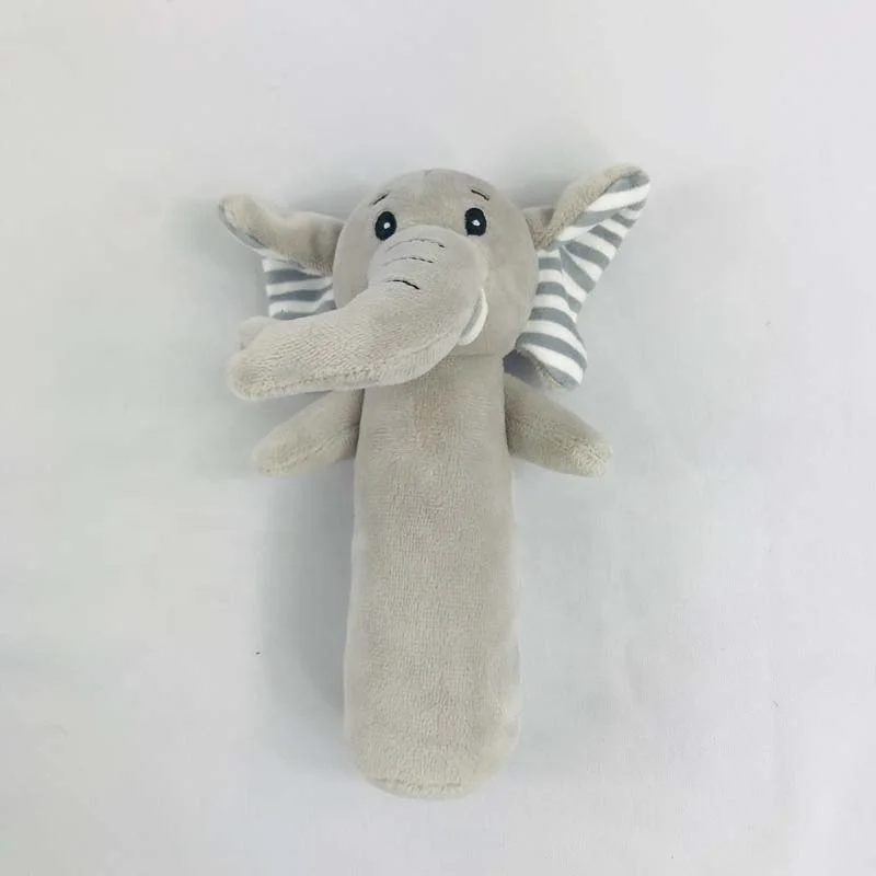 Мягкие плюшевые игрушки-погремушки в виде слона на заказ