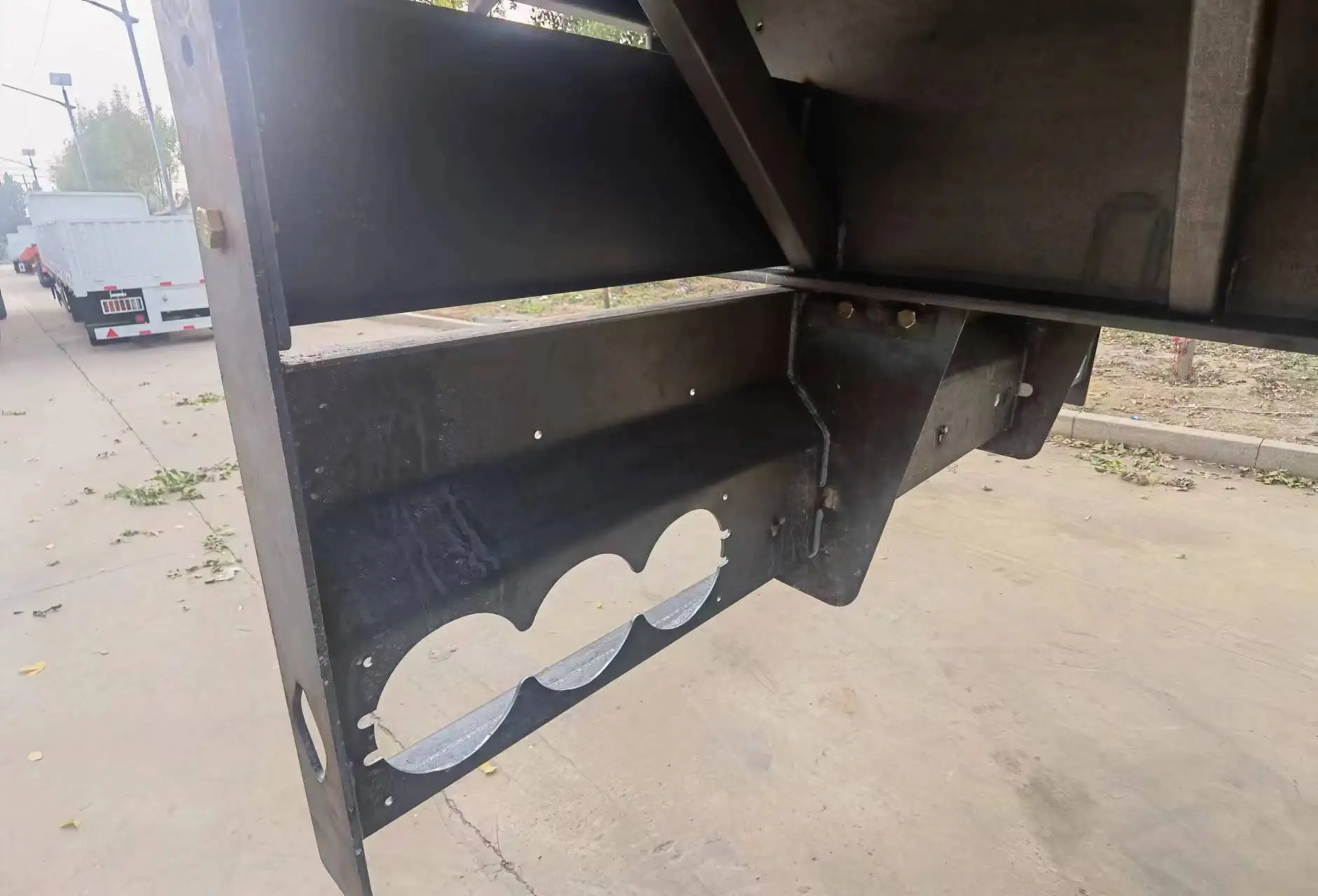 2/3/4 Axlecontainer 40ft Flatbed Trailer Heavry Cargo Flat Bed Semi ...