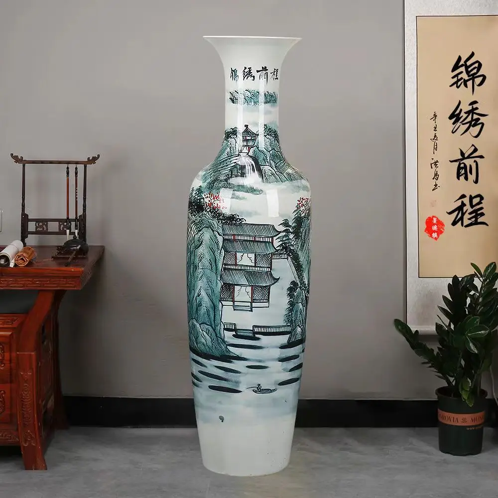 龍戏珠絵陶瓷大花瓶 龍戏珠絵陶瓷大花瓶