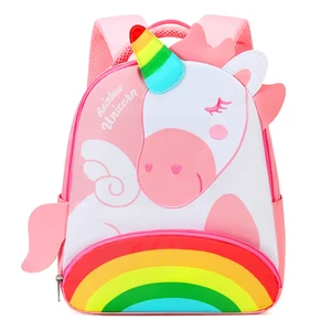 Custom pink Mochila Escola Infantil unicorn Child Kids School Bags Backpack for Girls
