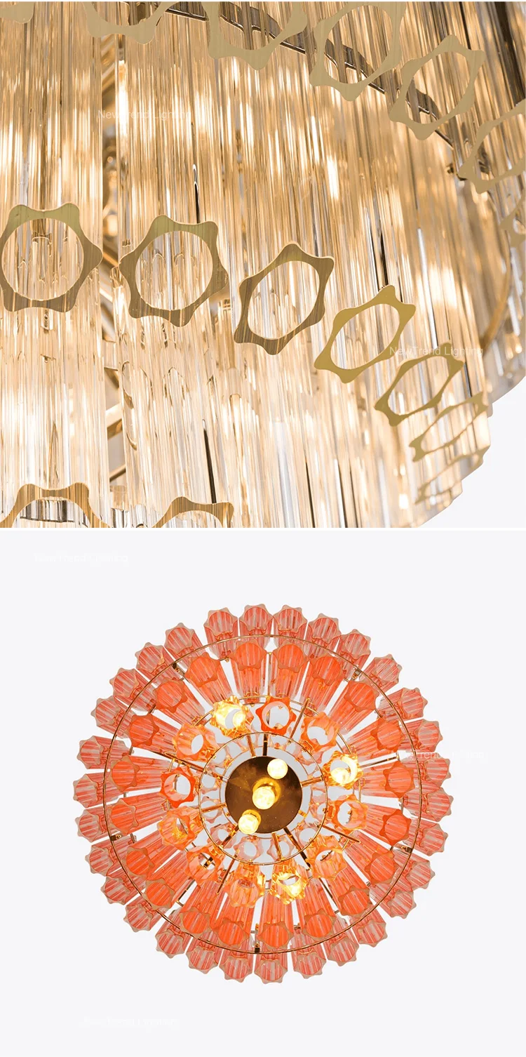 cpl 452 large custom murano glass chandelier  high ceiling decorative art lighting for hotel  villa project-4
