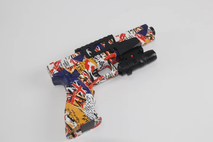 Yoou Outdoor Game Gel Blaster M1911 Gun In Yellow Graffiti With Gel ...