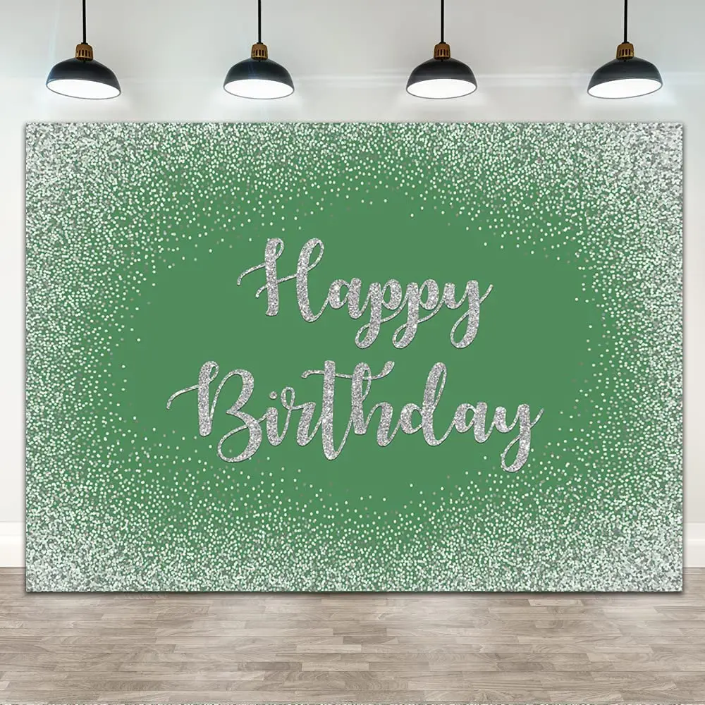 Olive Green Happy Birthday Background Silver Bokeh Olive Green Birthday  Party Banner Decoration Women's Clothing Boys Day Photo - Buy Birthday  Background,Birthday Background Decoration,Birthday Background Decoration  Boy Product on 