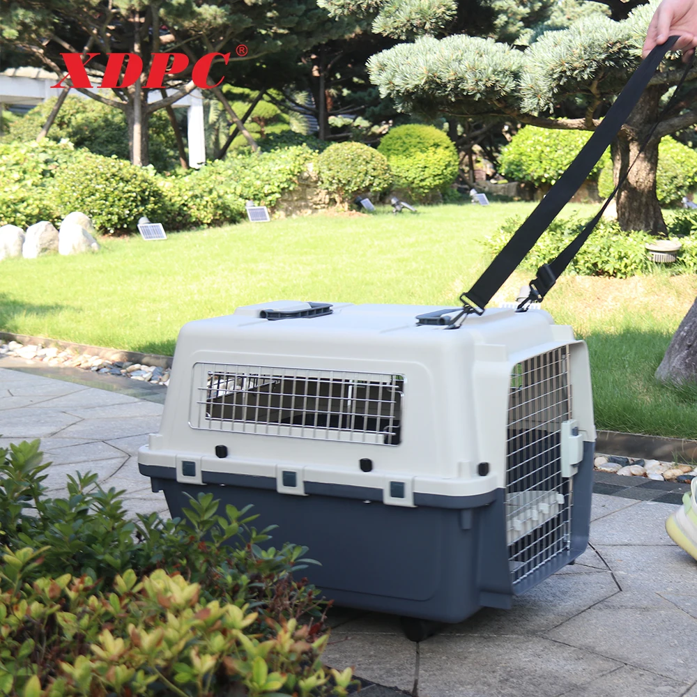 IATA基準 キャリーケース 大型犬用 ペット用ケージ 移動用 キャスター