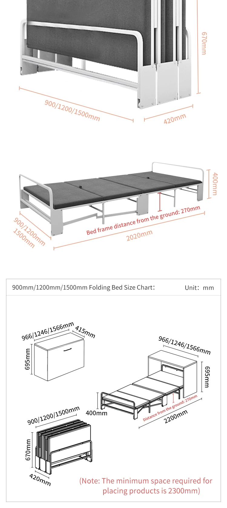 Folding Cabinet Bed,Modern Save Space Office Bed,Single Folding Bed ...