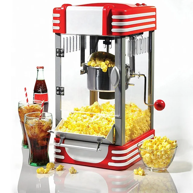 Electric Automatic Flavored Popcorn Maker Plastic Hot Air Popper for Household Use