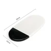 Black and white oval disk