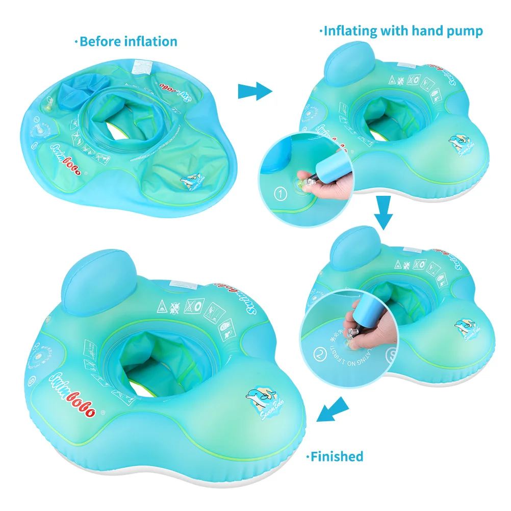 Swimbobo Environmental protection Pvc Safety Kids Seat Float Baby Swimming Ring Inflatable Seat Floating Child Floats