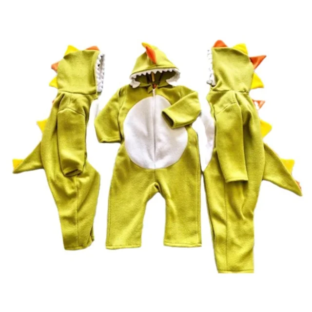 New cartoon dinosaur winter baby jumpsuit cute baby clothes rompers