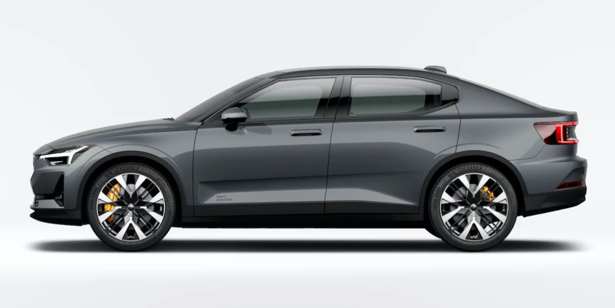 Long Range 450km Polestar 2 Electric Car Sedan With 300Kw Motor Power