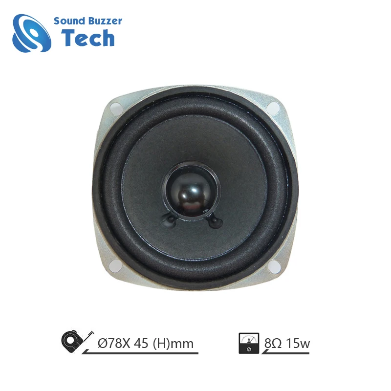Full Range Music Speaker Unit With Big Magnet 3 Inch Woofer Speaker 8 Ohm 15 Watt