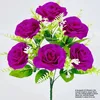 Ramo singolo di felicità rosa loto rosso puro