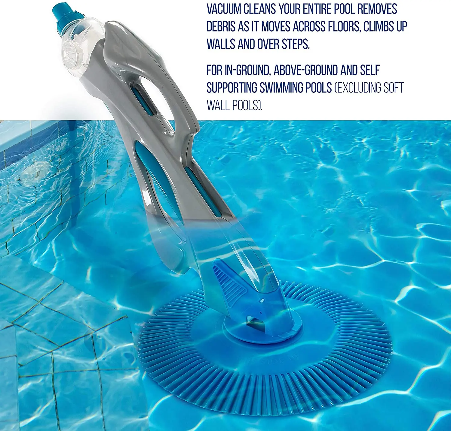 BONNY Handheld Pool Vacuum Cleaner Durable Efficient Robotic Machine Automatic Swimming Pool Cleaner