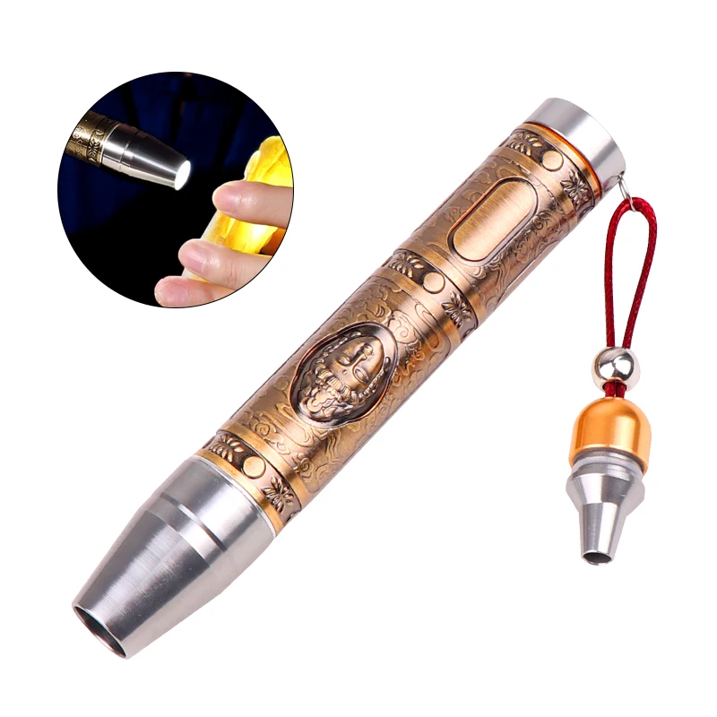 Ultraviolet 365nm UV Detector Light Flashlight Portable Money Detect Torch XPE Currency Detector for Jade Jewelry Identification