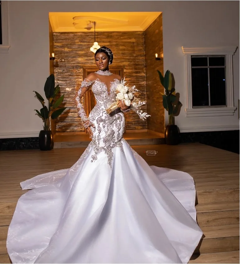 rustic elegant dress code Classy & Elegant Mermaid Wedding Dresses with Capped Sleeve Ivory / 0 main image 0
