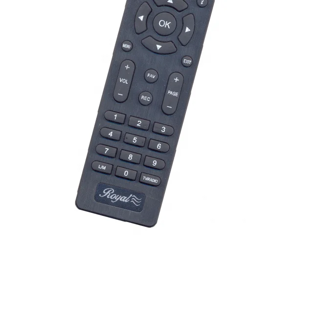 Hostrong Factory OEM ODM 45 Keys Royal Remote Control Suitable for Smart HD TV IPTV Box Set Top Box STB Support Customization