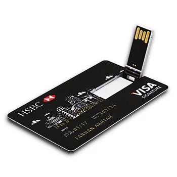 Top selling Name Card USB Flash Drive Custom logo Business Card Memory Stick slim card shape USB for computers
