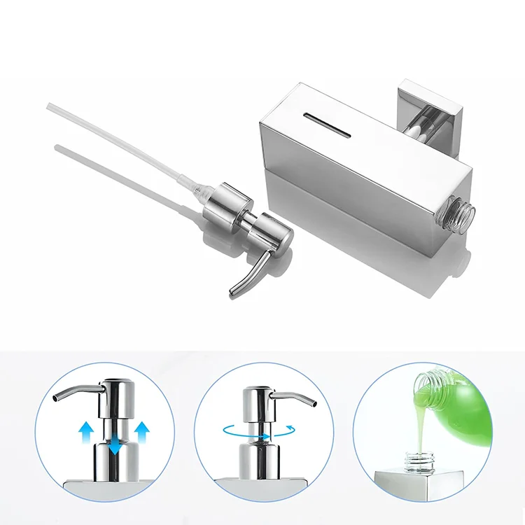 Stainless Steel Wall Mounted Liquid Soap Dispenser For Bathroom