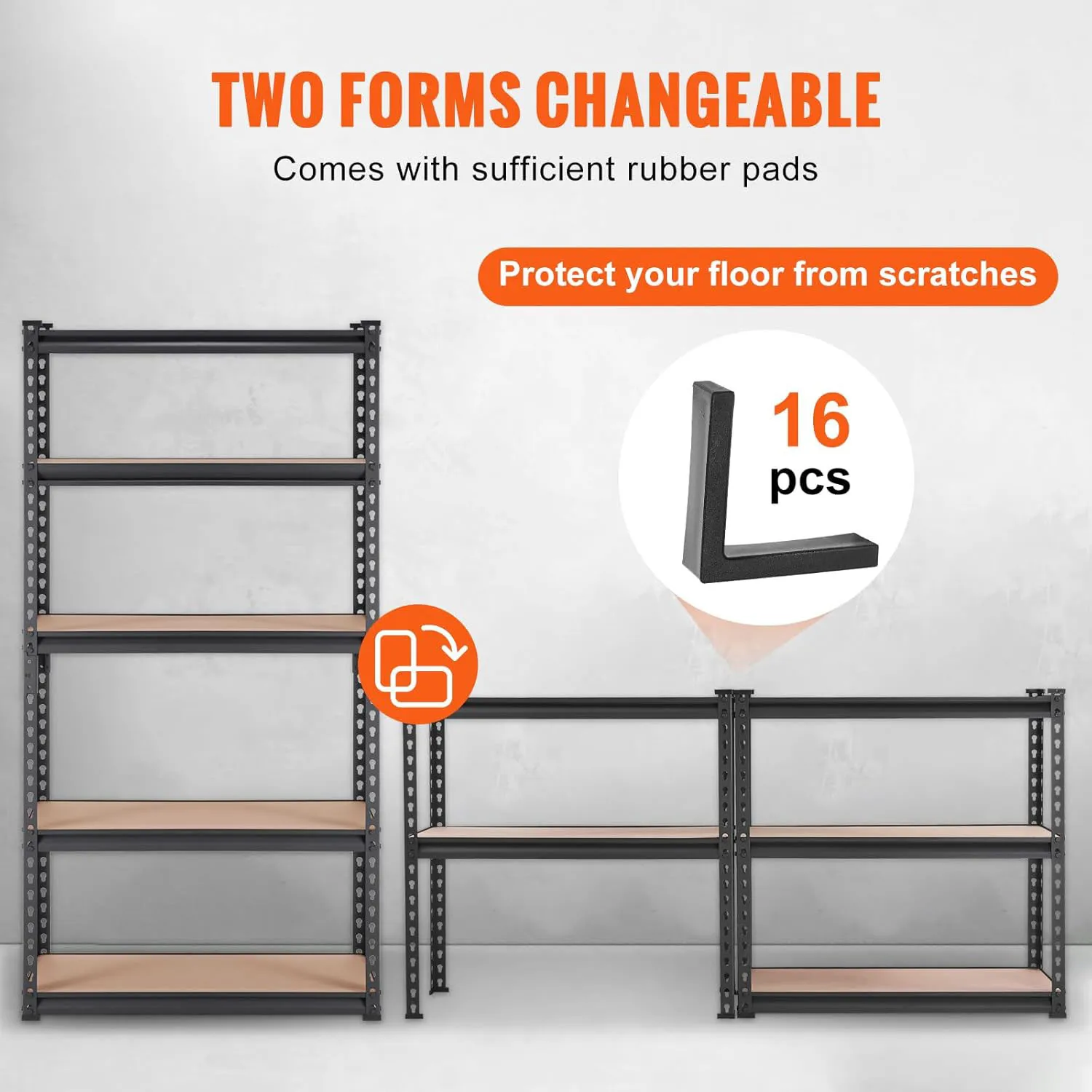 Warehouse Shelving Heavy Duty Steel Storage Shelves Basement Rack Metal ...