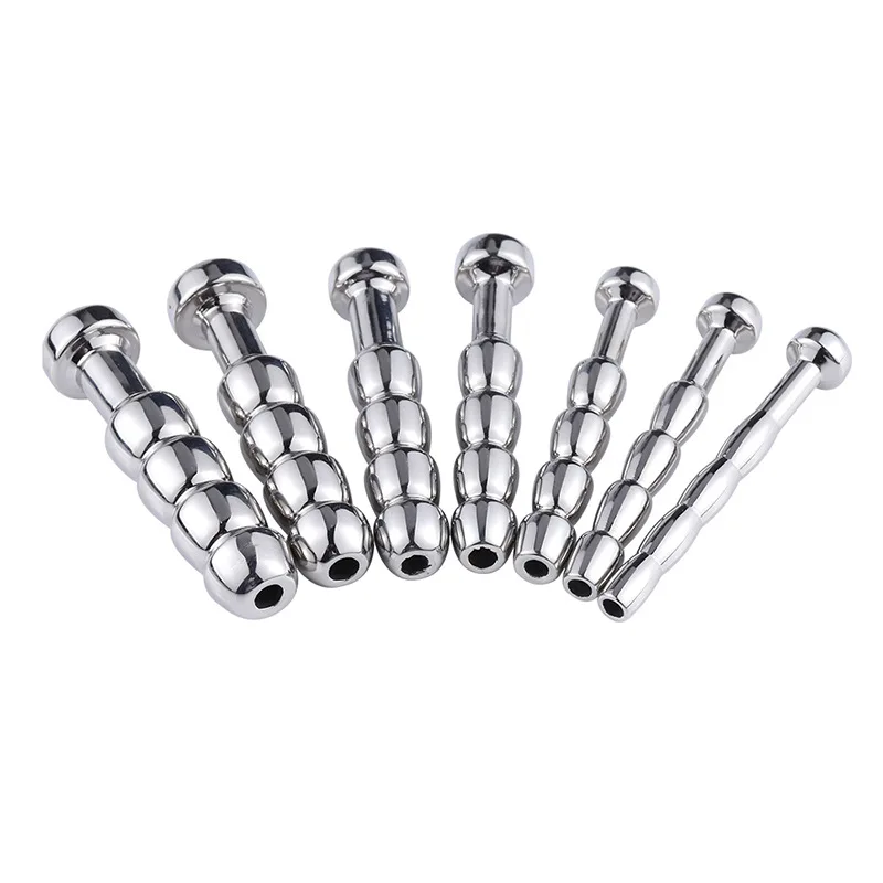 Metal Male Chastity Device Urethral Sound Toys Set Mini Urethral Dilation Plug Sex Tools for Men