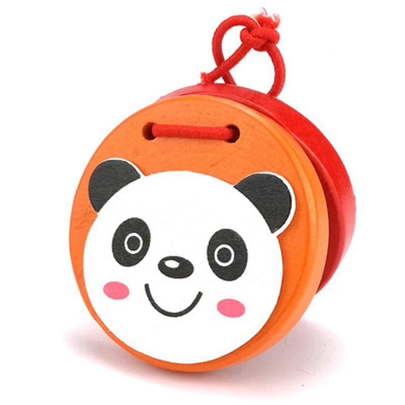 
 Лидер продаж, деревянные Мультяшные животные, детские игрушки для интеллектуальной музыки, Хлопушки, игрушки, подарок на Рождество  